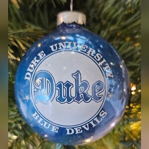 Duke University Blue Devils Holiday Ornament Glass College